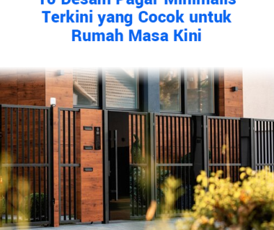 blog 10 Desain Pagar Minimalis Terkini yang Cocok untuk Rumah Masa Kini