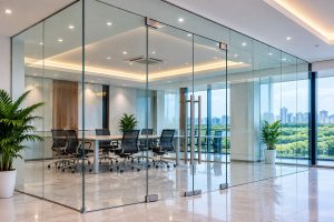 Pintu kaca frameless